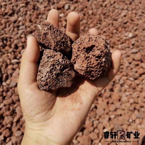 厂家批发 园林景观火山石 人工湿地污水处理用红色火山石规格齐全